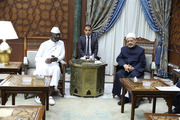 شيخ الأزهر يستقبل وزير دفاع غينيا كوناكري ويبحثان سبل تعزيز التعاون في المجالات العلمية والدعوية .jpeg